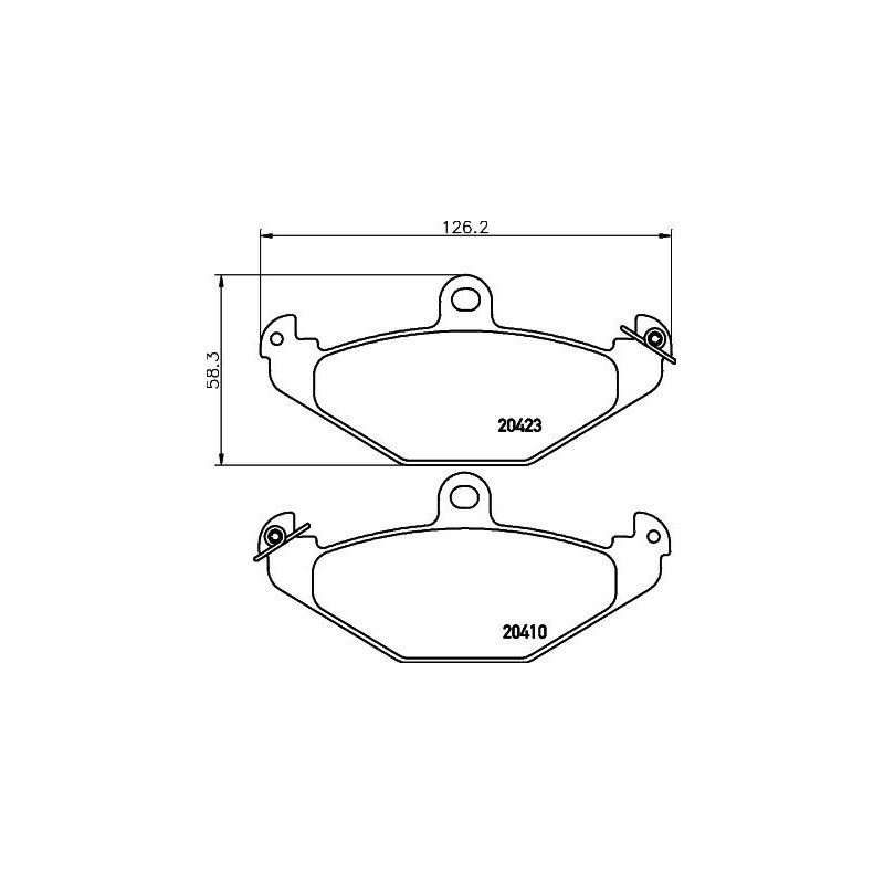 Pastiglie freno asse posteriore - HELLA BRAKE