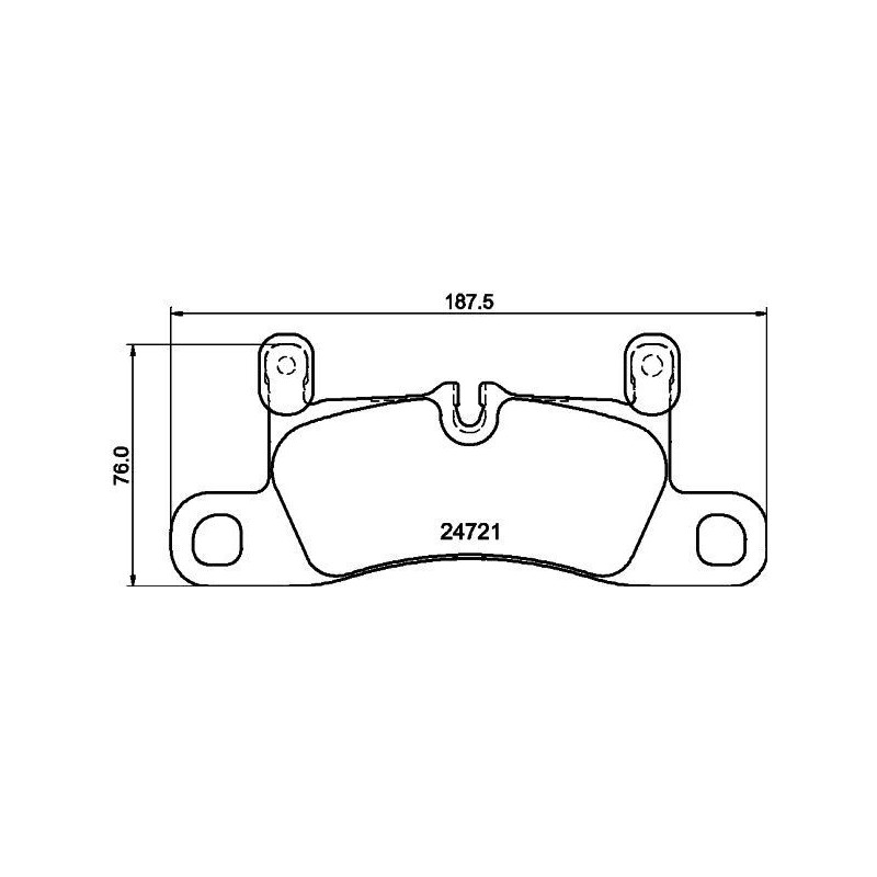Pastiglie freno asse posteriore - HELLA BRAKE