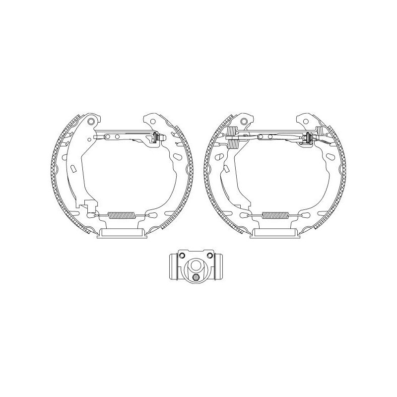 Ganasce freno - HELLA BRAKE