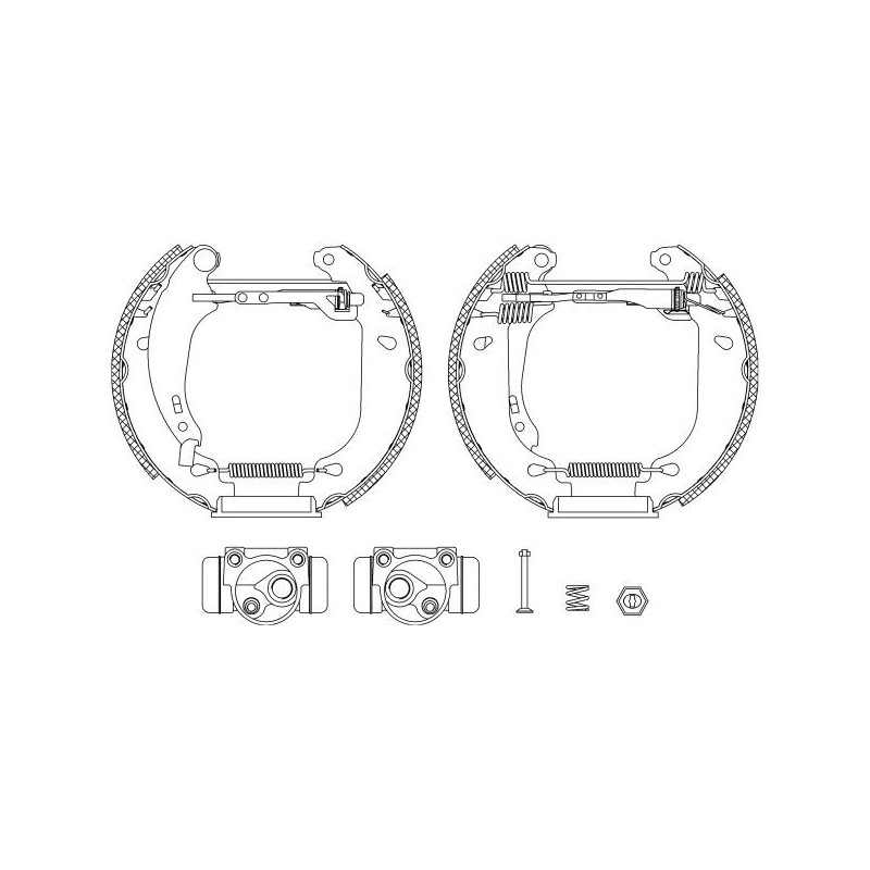 Ganasce freno - HELLA BRAKE