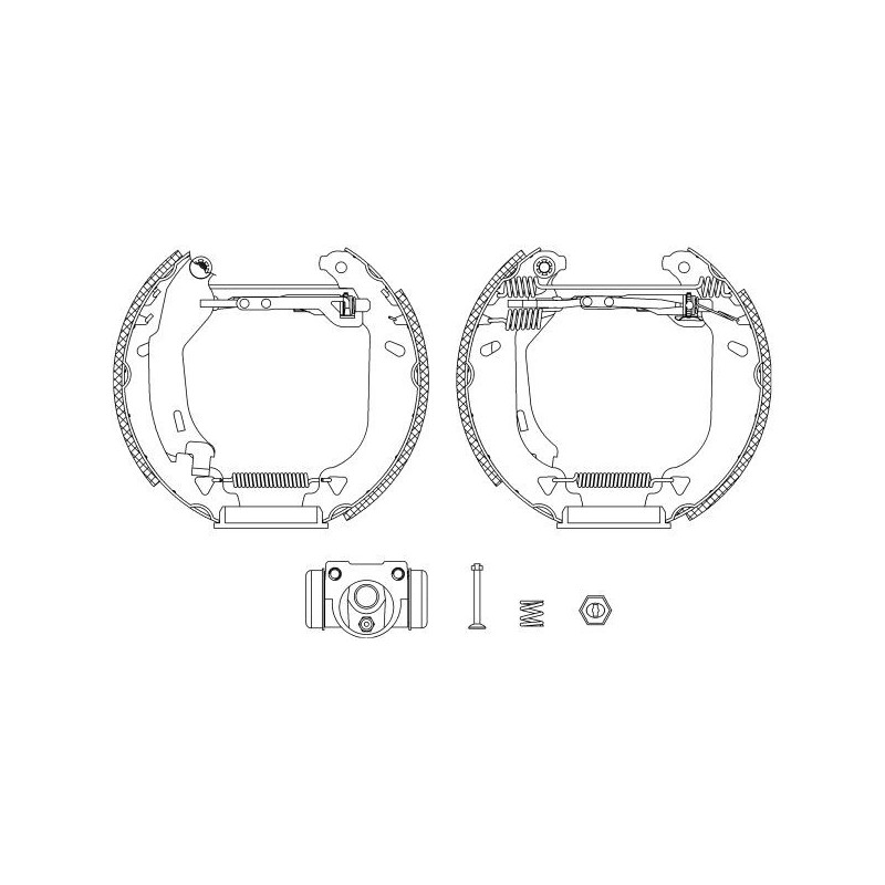 Ganasce freno - HELLA BRAKE