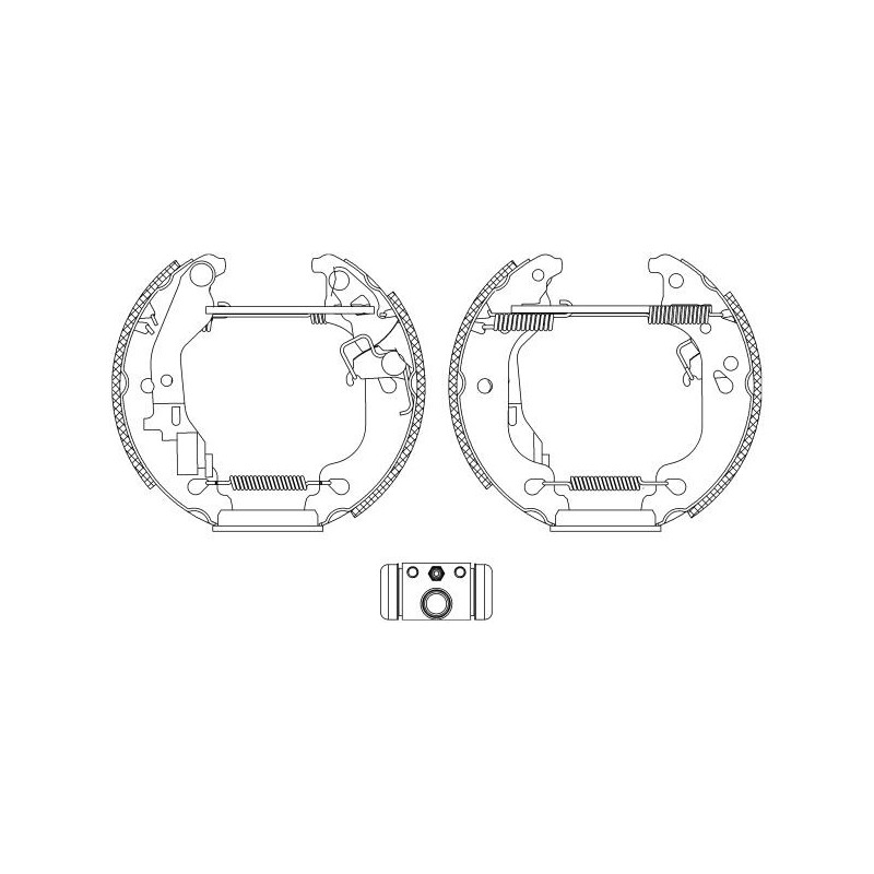 Ganasce freno - HELLA BRAKE
