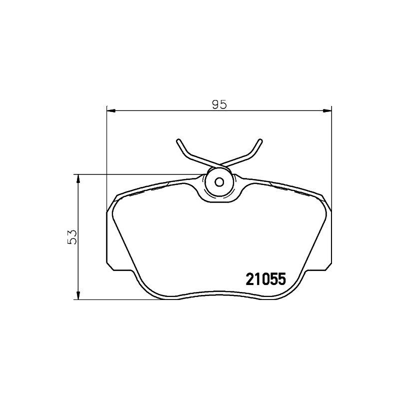 Pastiglie freno asse anteriore - HELLA BRAKE