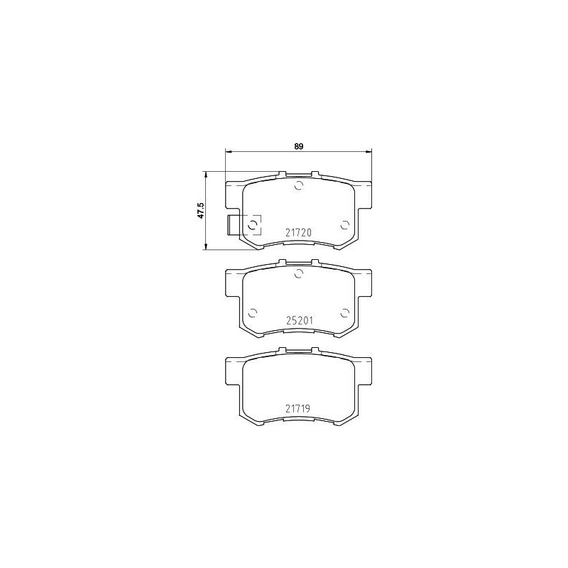 Pastiglie freno asse posteriore - HELLA BRAKE