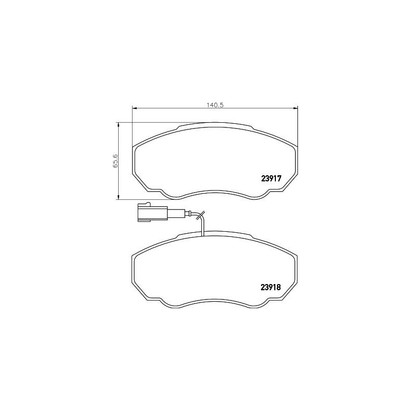 Pastiglie freno asse anteriore - HELLA BRAKE