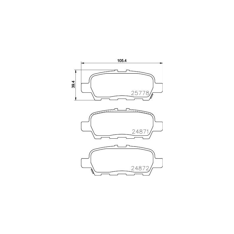 Pastiglie freno asse posteriore - HELLA BRAKE