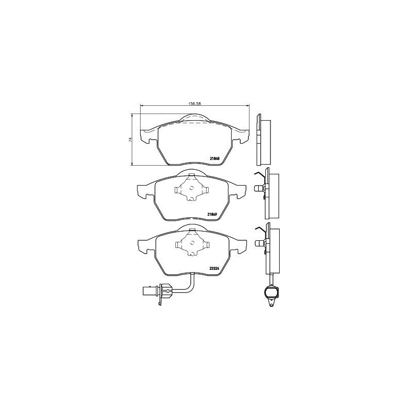 Pastiglie freno asse anteriore - HELLA BRAKE