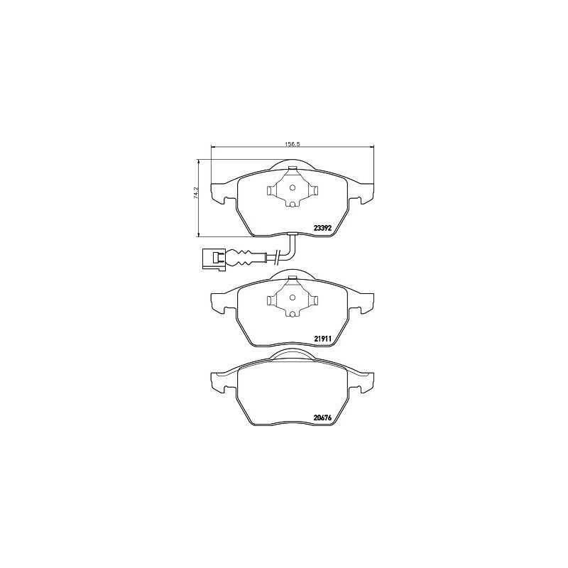 Pastiglie freno asse anteriore - HELLA BRAKE