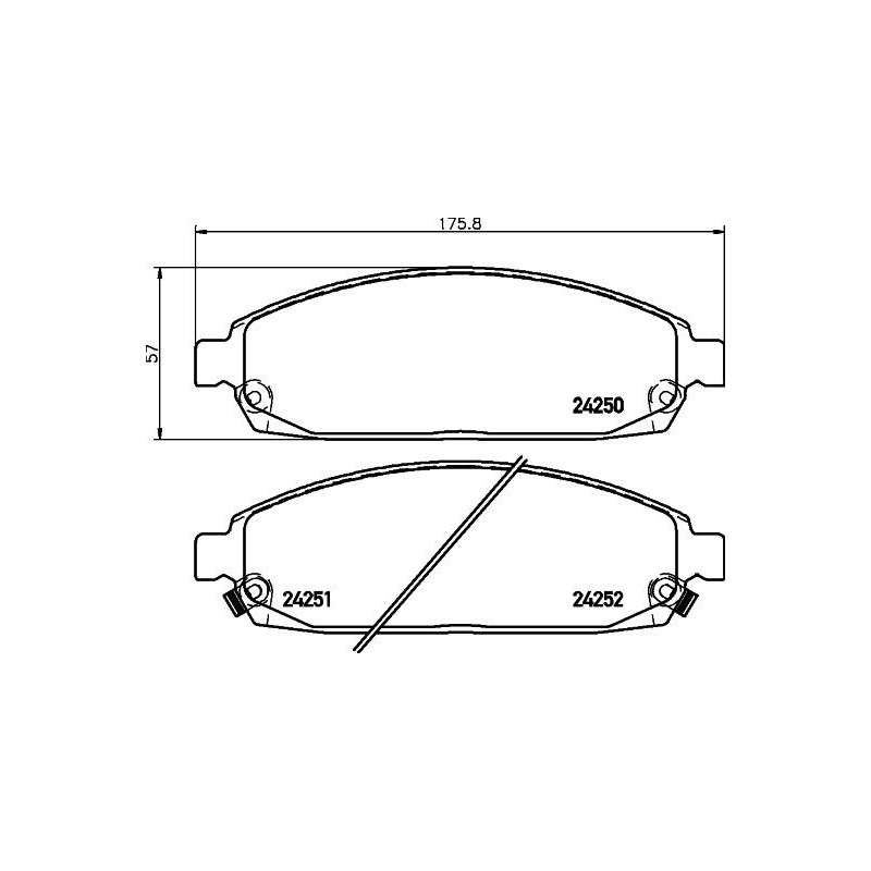 Pastiglie freno asse anteriore - HELLA BRAKE