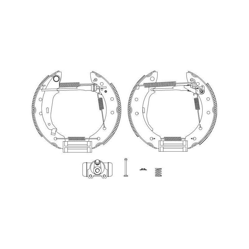 Ganasce freno - HELLA BRAKE