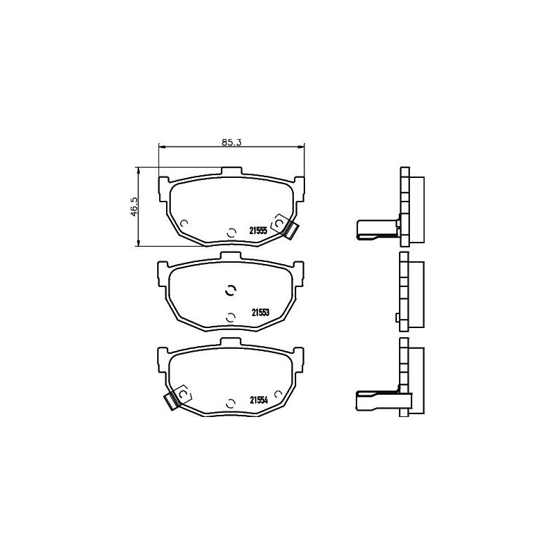 Pastiglie freno asse posteriore - HELLA BRAKE