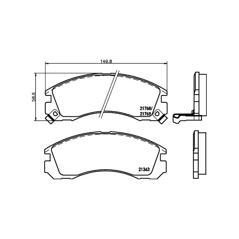 Pastiglie freno asse anteriore - HELLA BRAKE