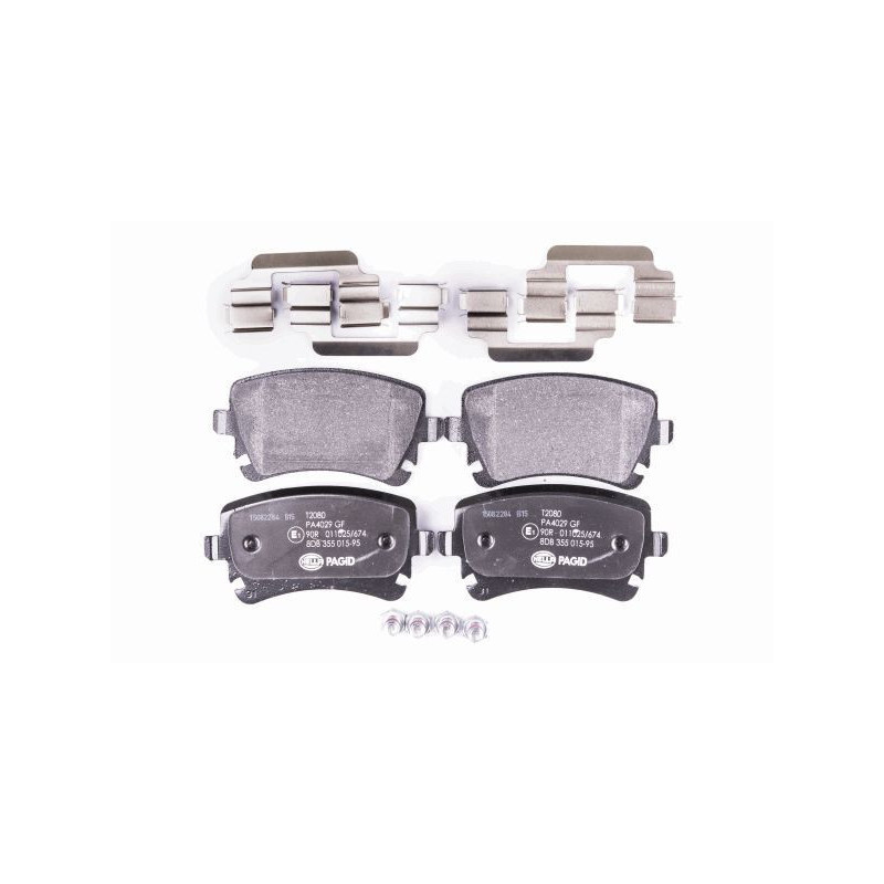 Pastiglie freno asse posteriore - HELLA BRAKE