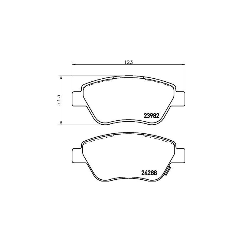 Pastiglie freno asse anteriore - HELLA BRAKE