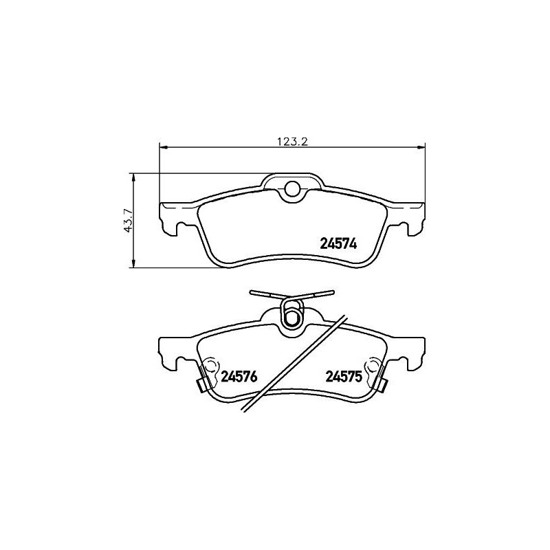 Pastiglie freno asse posteriore - HELLA BRAKE