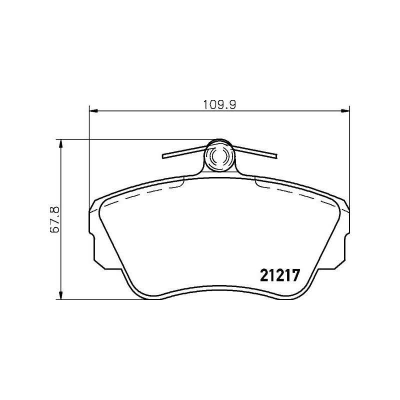 Pastiglie freno asse anteriore - HELLA BRAKE