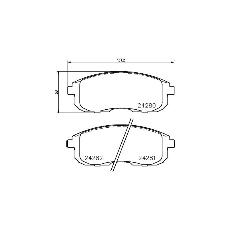 Pastiglie freno asse anteriore - HELLA BRAKE