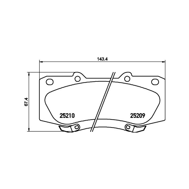 Pastiglie freno asse posteriore - HELLA BRAKE
