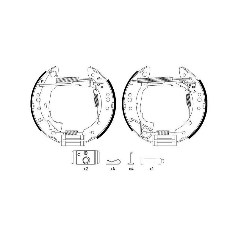 Ganasce freno - HELLA BRAKE
