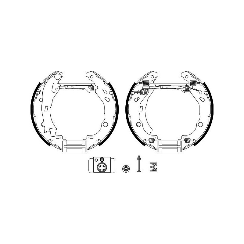 Ganasce freno - HELLA BRAKE