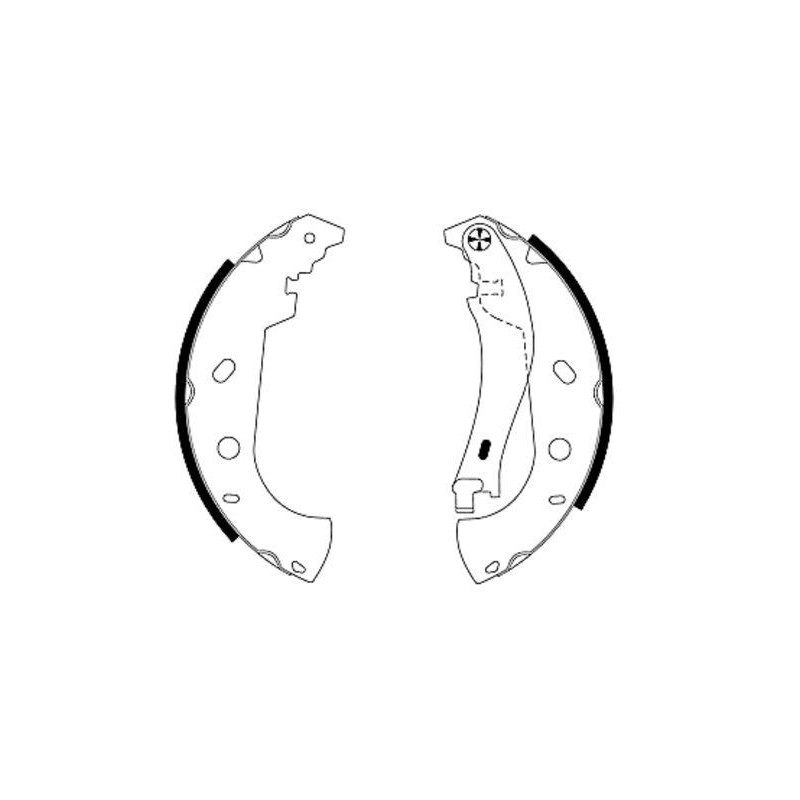 Ganasce freno - HELLA BRAKE