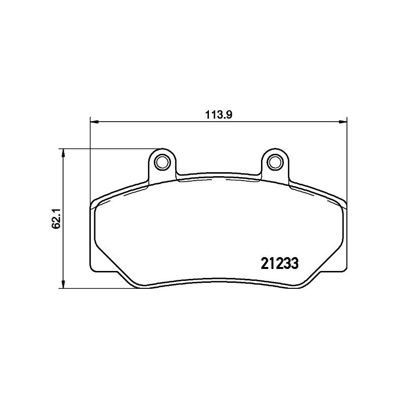 Pastiglie freno asse anteriore - HELLA BRAKE