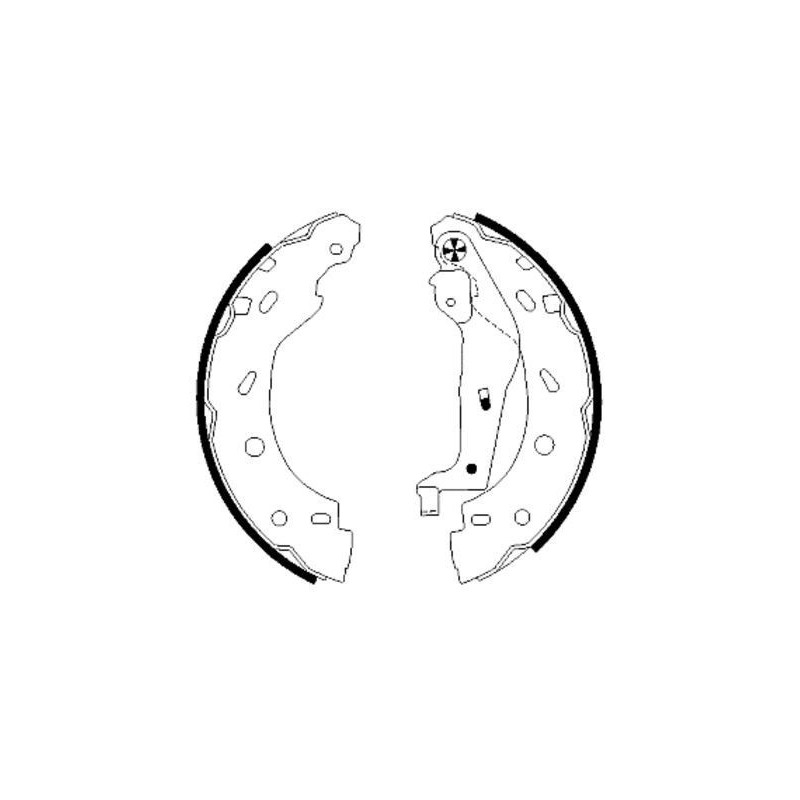 Ganasce freno - HELLA BRAKE