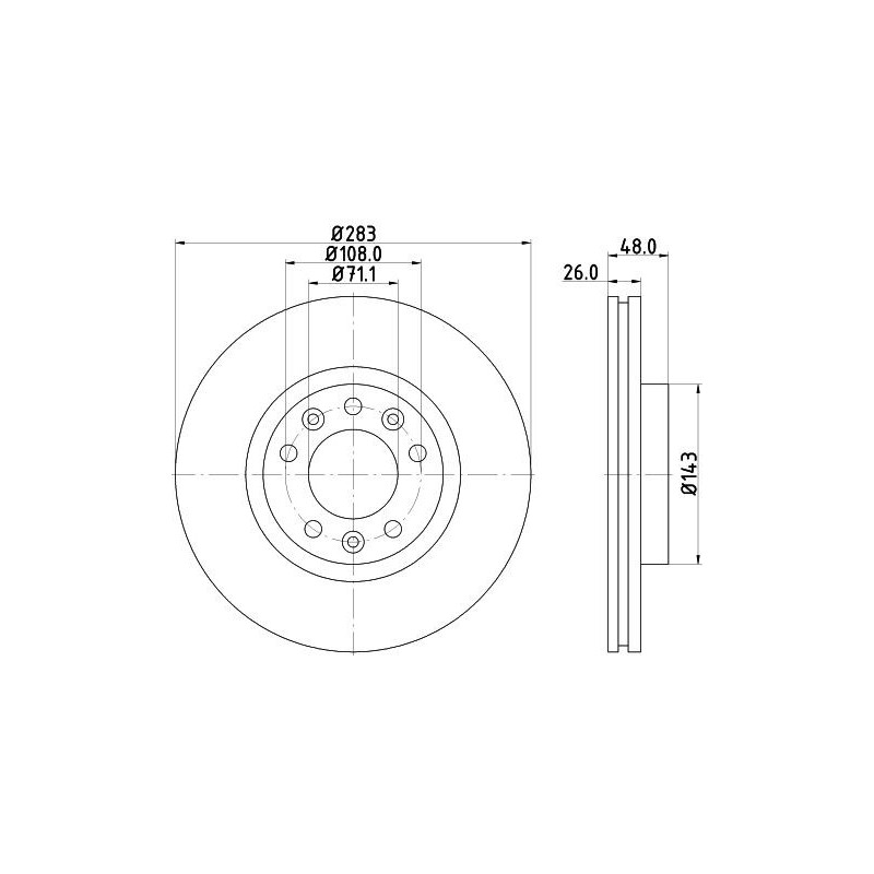 Disco freno asse anteriore - PAGID