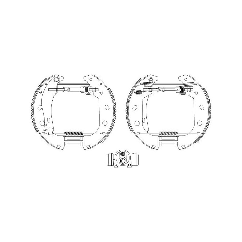 Ganasce freno - HELLA BRAKE