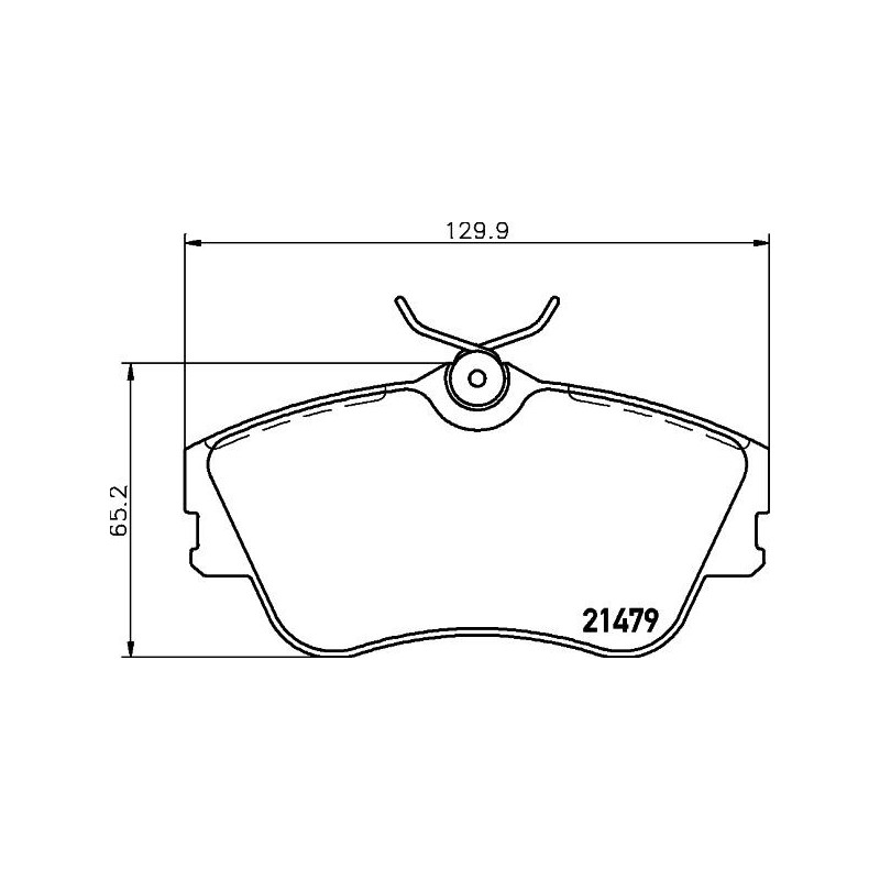 Pastiglie freno asse anteriore - HELLA BRAKE