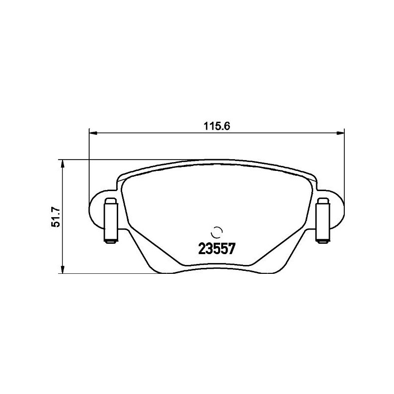 Pastiglie freno asse posteriore - HELLA BRAKE