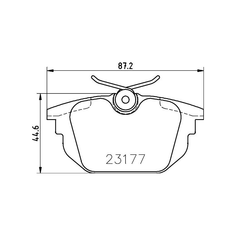 Pastiglie freno asse posteriore - HELLA BRAKE