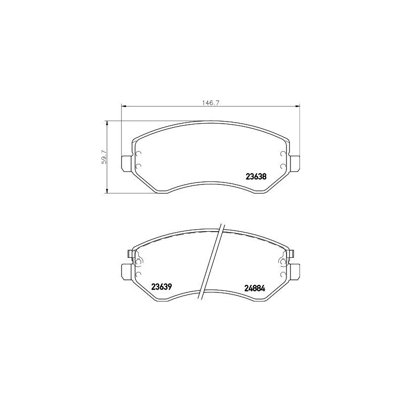 Pastiglie freno asse anteriore - HELLA BRAKE