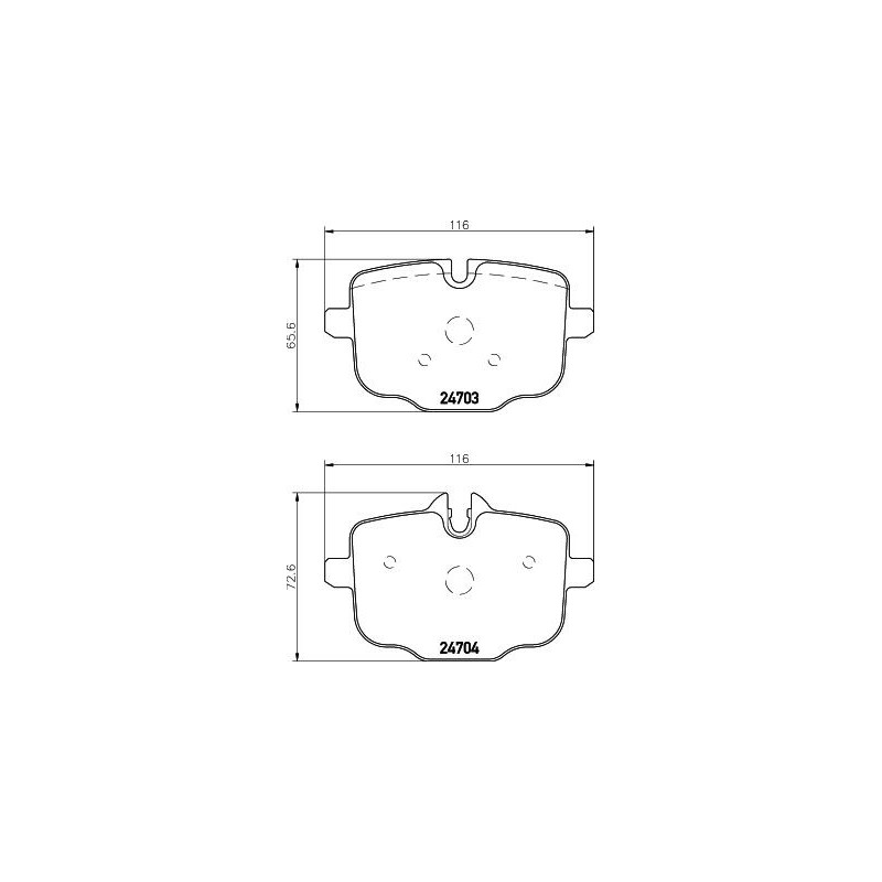 Pastiglie freno asse posteriore - HELLA BRAKE