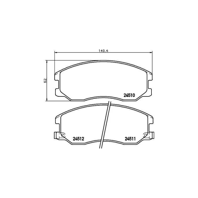 Pastiglie freno asse anteriore - HELLA BRAKE