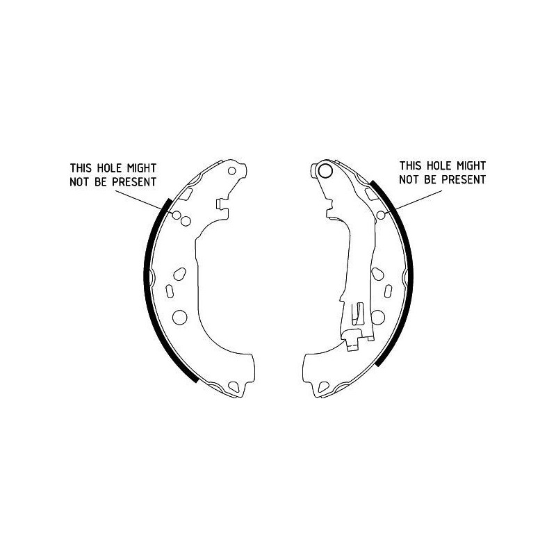 Ganasce freno - HELLA BRAKE