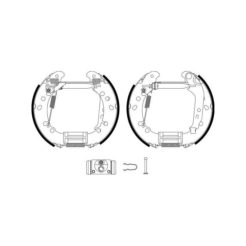 Ganasce freno - HELLA BRAKE