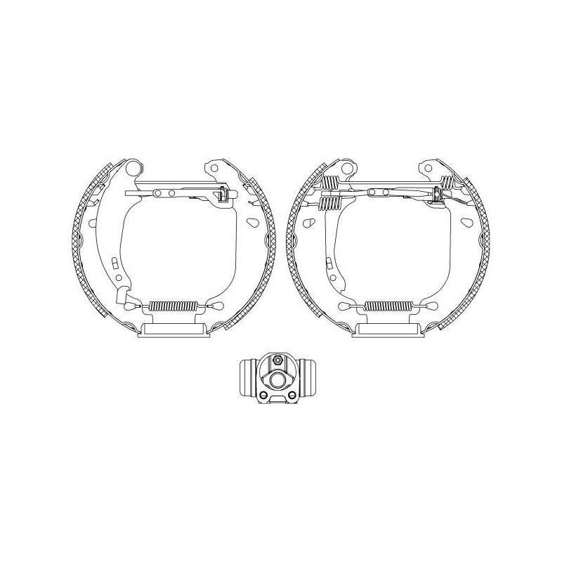 Ganasce freno - HELLA BRAKE