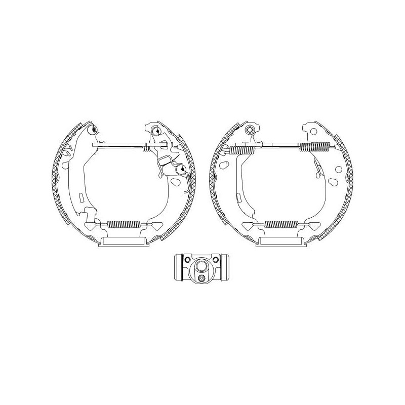 Ganasce freno - HELLA BRAKE