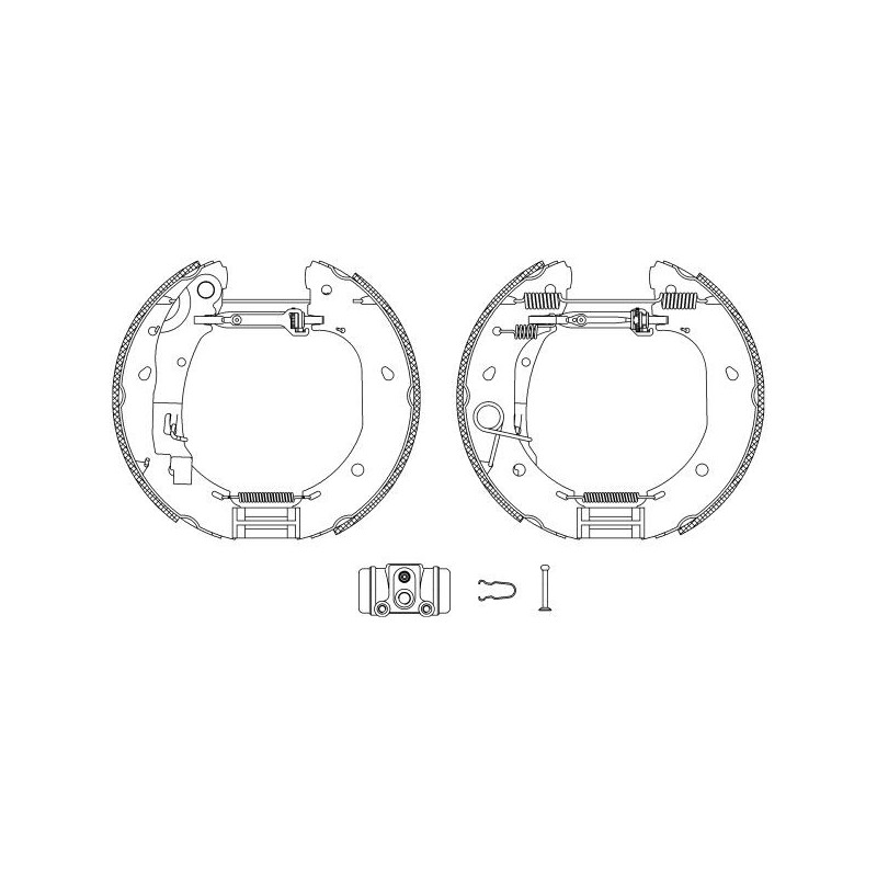 Ganasce freno - HELLA BRAKE