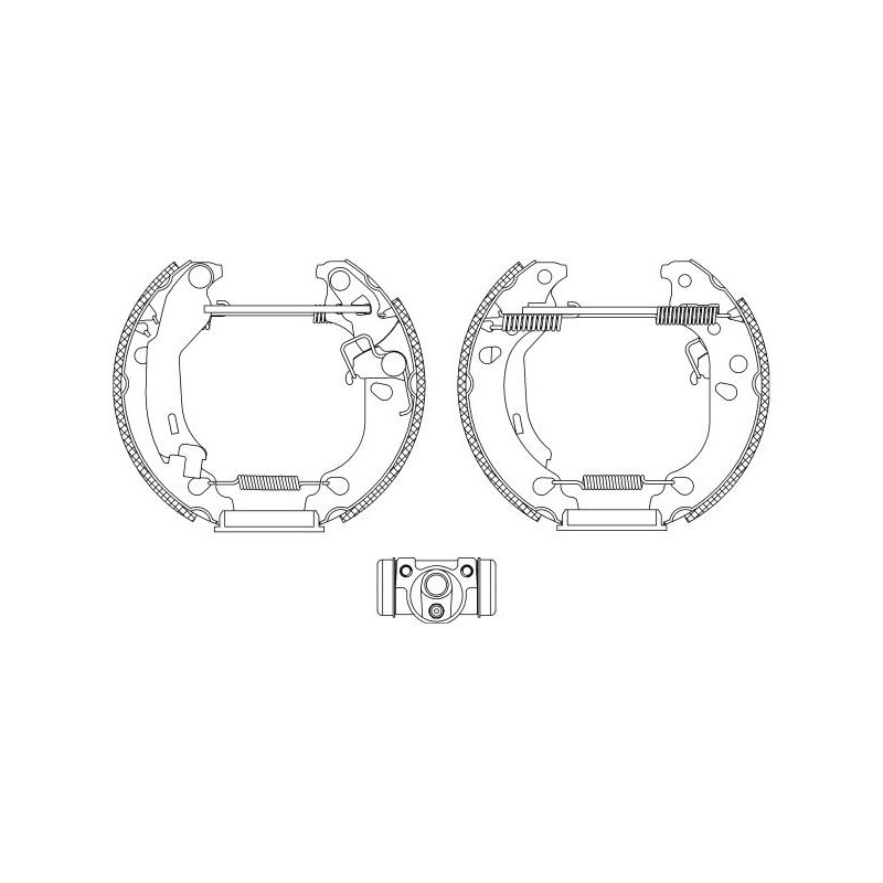 Ganasce freno - HELLA BRAKE