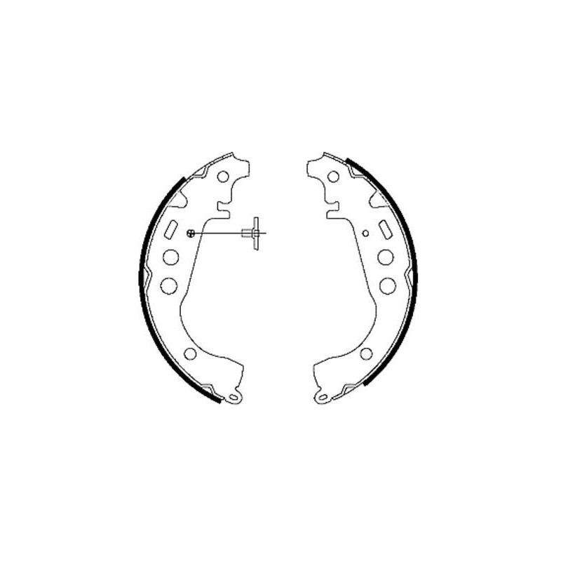 Ganasce freno - HELLA BRAKE