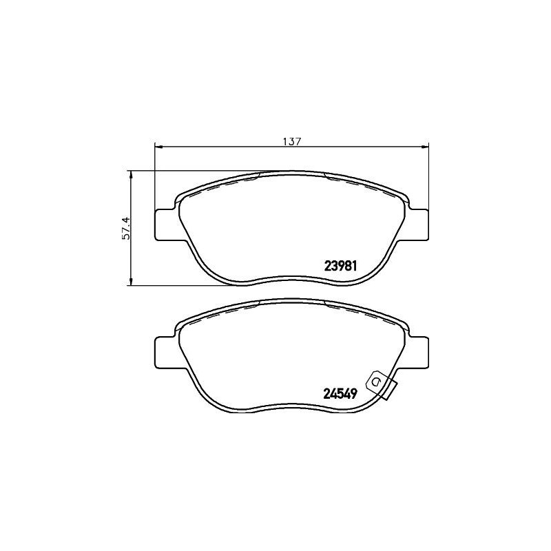 Pastiglie freno asse anteriore - HELLA BRAKE