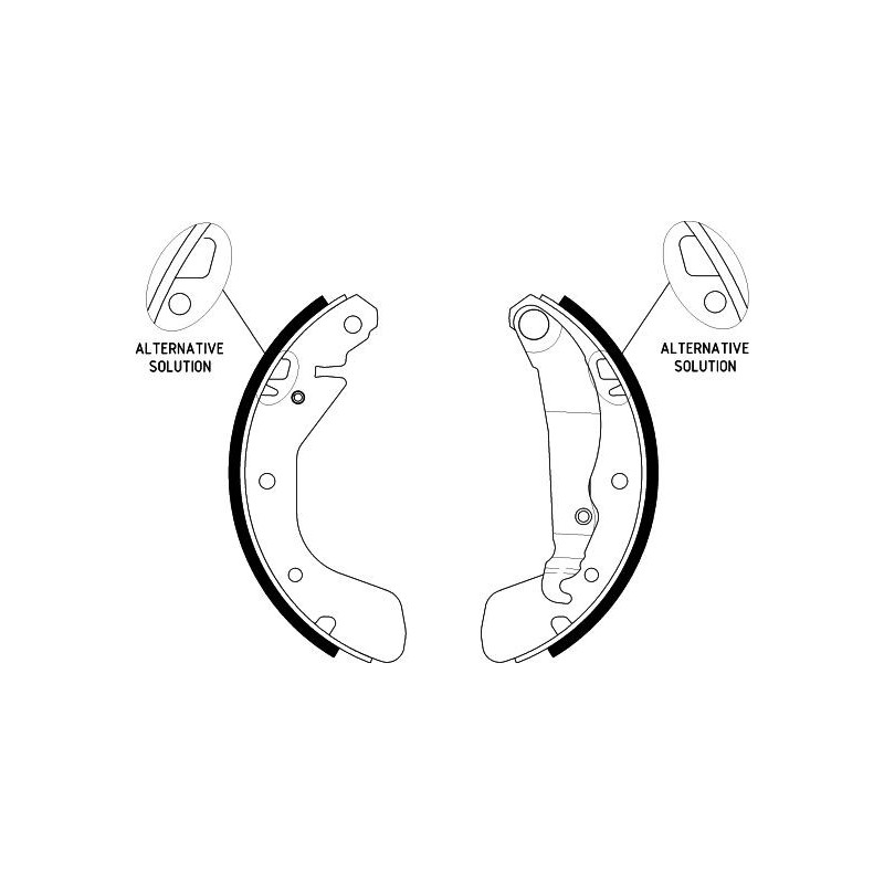 Ganasce freno - HELLA BRAKE