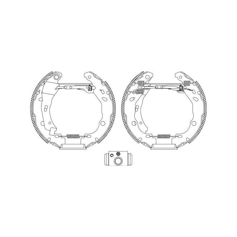 Ganasce freno - HELLA BRAKE