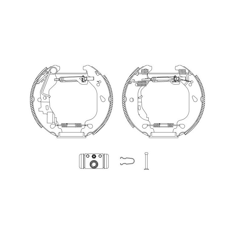 Ganasce freno - HELLA BRAKE