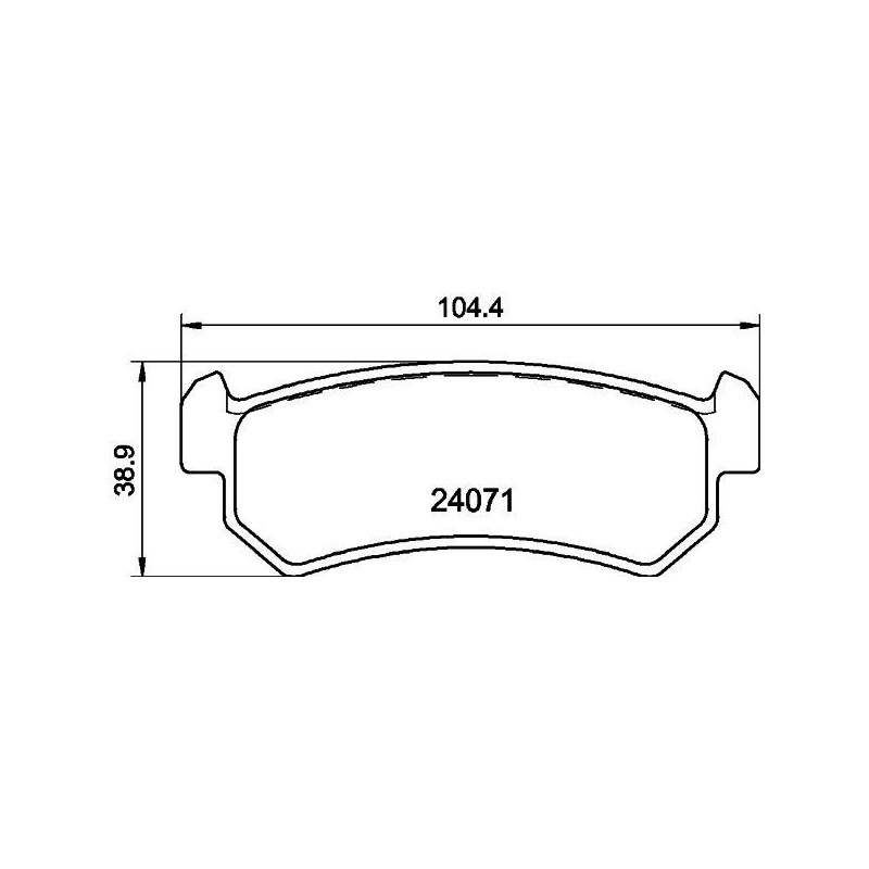 Pastiglie freno asse posteriore - HELLA BRAKE