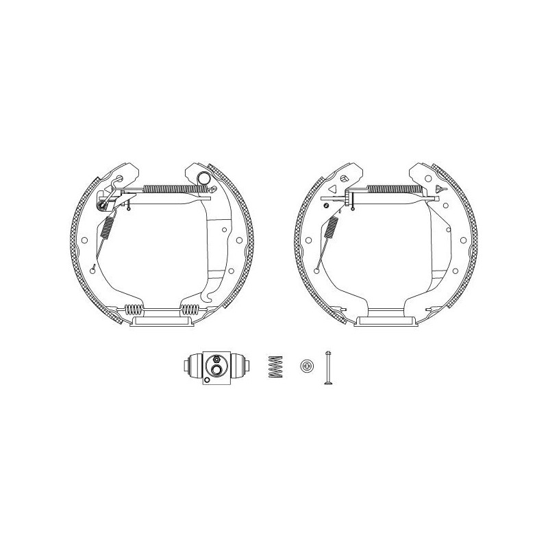 Ganasce freno - HELLA BRAKE