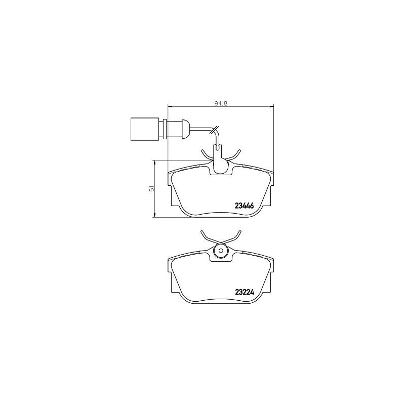 Pastiglie freno asse posteriore - HELLA BRAKE