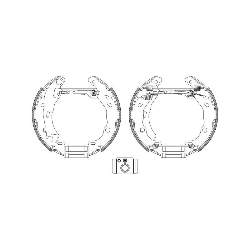 Ganasce freno - HELLA BRAKE
